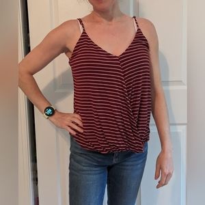 NWT | Nine Britton | Balabis Surplice Knit Tank | Red | S